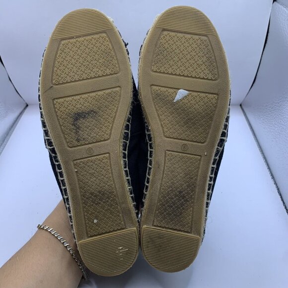 Tory Burch Women's Poppy Espadrille Flats black size 6 - Picture 7 of 9